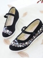 Chinese Shoes Hanfu Qipao Embroidered Dance Shoes - Image 4
