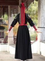 Chinese Style Black Hanfu Dress For Men And Women - Image 4