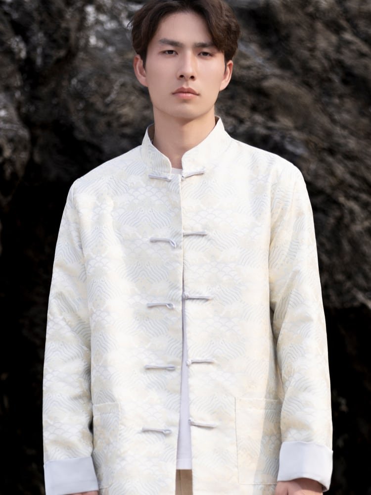 Chinese Style Jacket for Men Loose Tang Suit