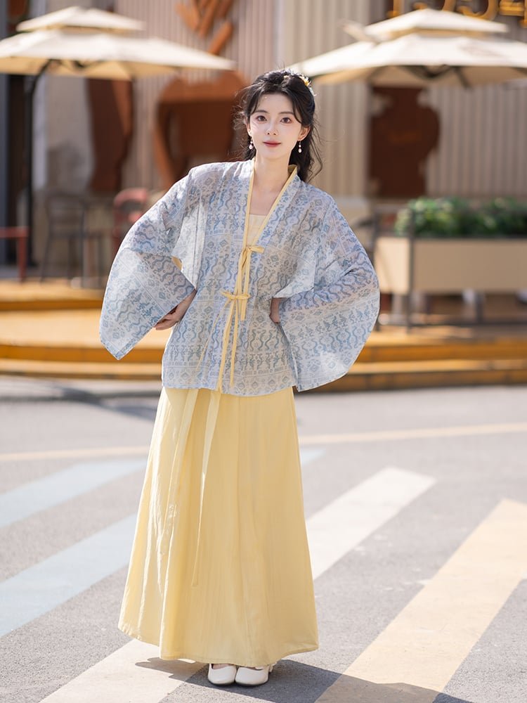 Chinese Style Spring Dress Jin Dynasty Hanfu