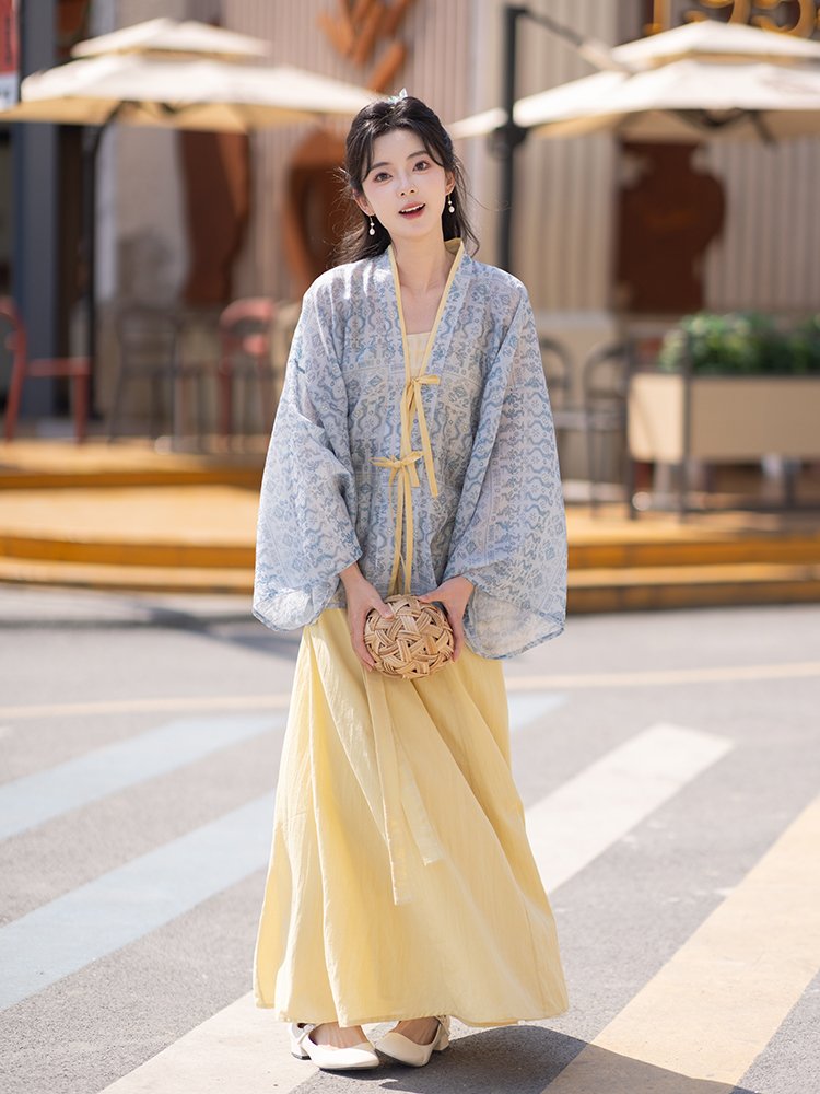Chinese Style Spring Dress Jin Dynasty Hanfu