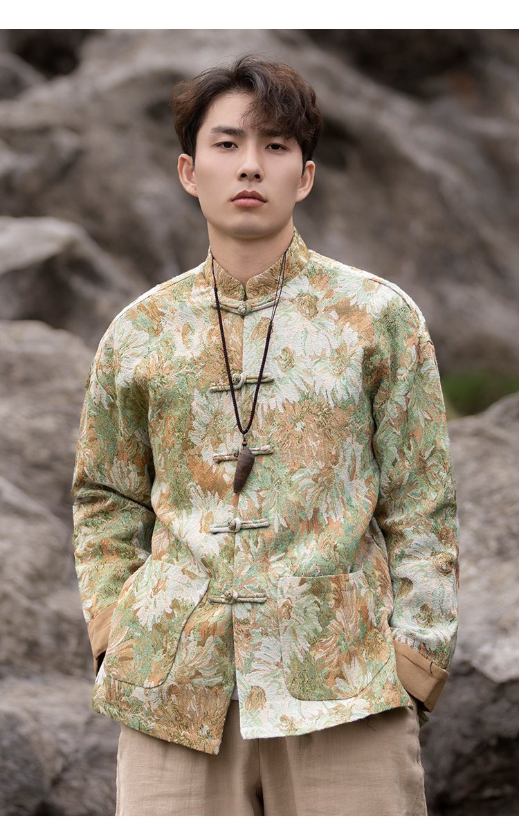 Chinese Style Suit Tang Style Loose Jacket Men