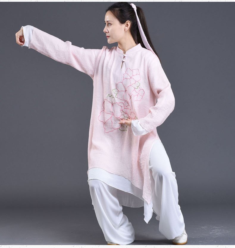 Chinese Tai Chi Clothes Embroidery Performance Suit