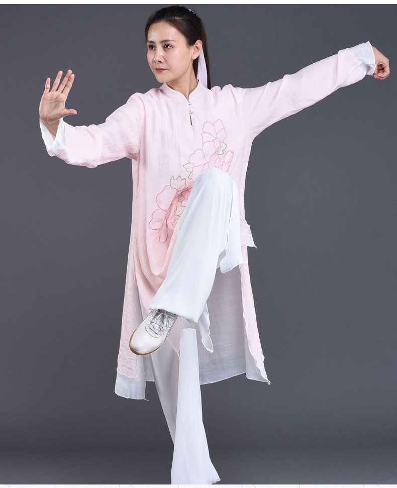 Chinese Tai Chi Clothes Embroidery Performance Suit