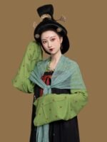 Chinese Traditional Clothes Hanfu Tang Style Dress - Image 2