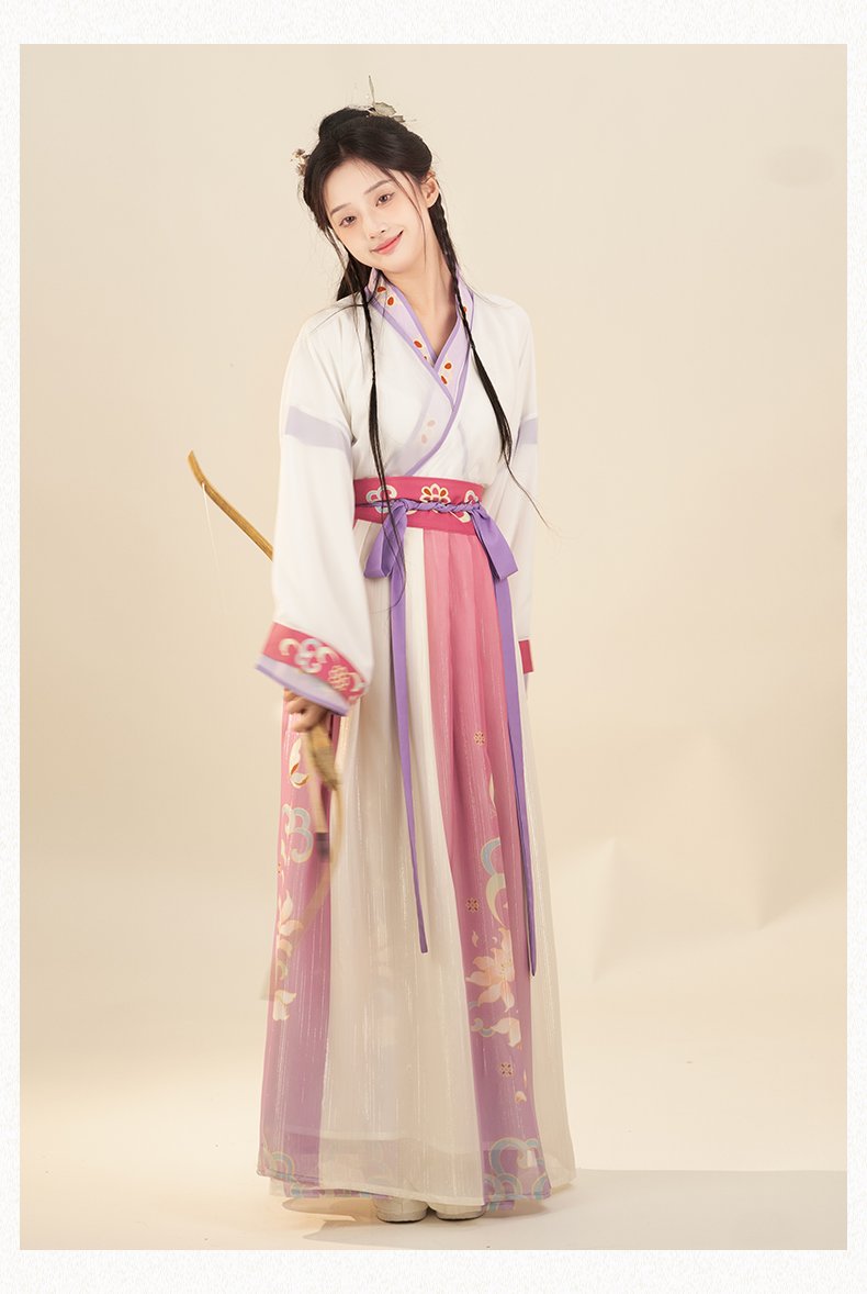 Chinese Traditional Clothing Wei Jin Style Hanfu Dress