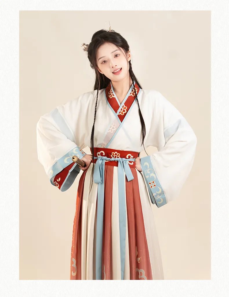 Chinese Traditional Clothing Wei Jin Style Hanfu Dress
