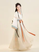 Chinese Traditional Clothing Wei Jin Style Hanfu Dress - Image 4