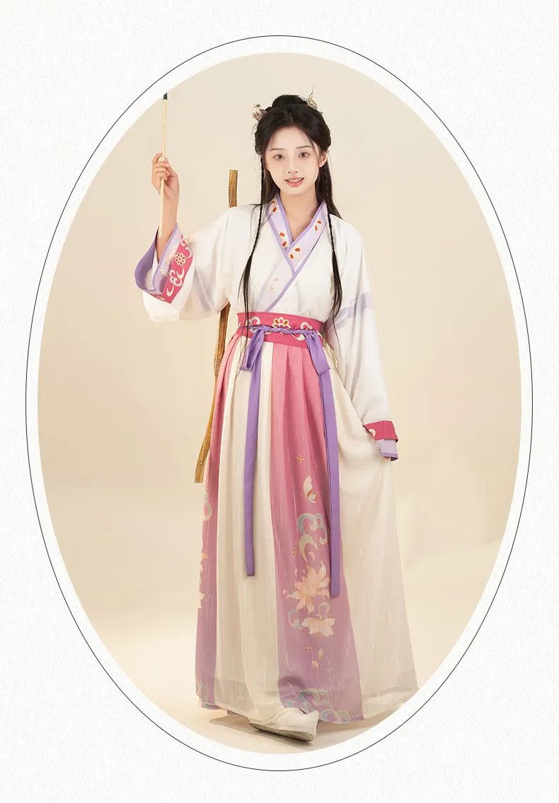Chinese Traditional Clothing Wei Jin Style Hanfu Dress