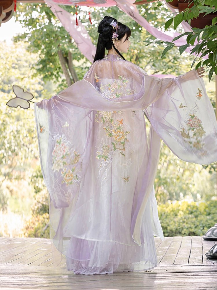Chinese Traditional Dress For Female Embroidery Hanfu