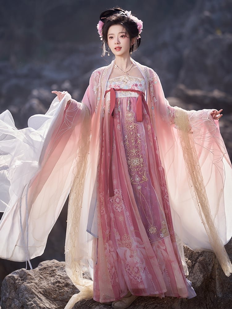 Chinese Traditional Dress for Women Embroidery Hanfu
