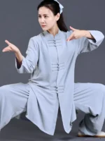 Chinese Traditional Tai Chi Clothing For Women And Men - Image 4