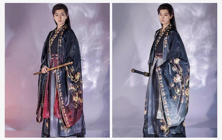 Chinese Traditional Dress For Male Jin Style Hanfu