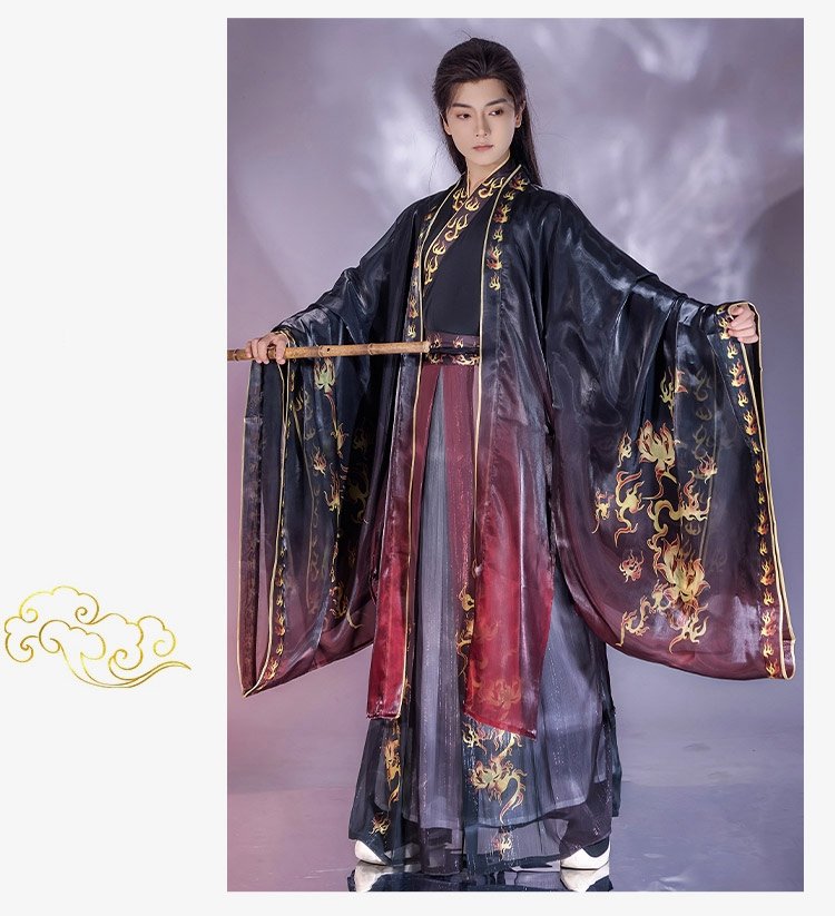 Chinese Traditional Dress For Male Jin Style Hanfu