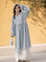 Cotton Hanfu Modern Style Embroidered Hanfu Set - Image 2