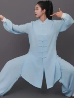 Cotton Linen Tai Chi Suit for Male and Female - Image 2