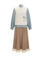 Daily Hanfu Outerwear with Embroidered - Image 4