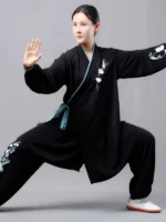 Elegant Hanfu Style Kung Fu Suit Women - Image 2