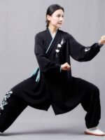 Elegant Hanfu Style Kung Fu Suit Women - Image 3