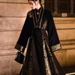 Embroidered Black Modern Hanfu Dress
