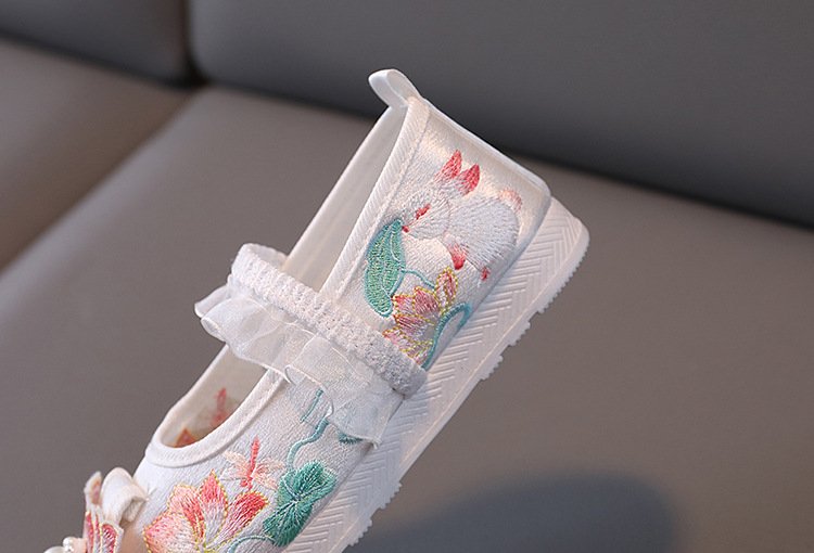 Embroidered Flower Shoes Handmade Hanfu Shoes