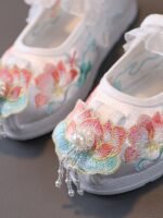 Embroidered Flower Shoes Handmade Hanfu Shoes - Image 4