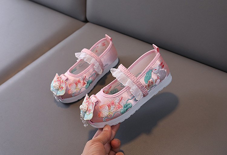 Embroidered Flower Shoes Handmade Hanfu Shoes