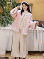 Embroidered Winter Hanfu Coat Women