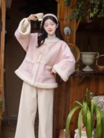 Embroidered Winter Hanfu Coat Women - Image 2