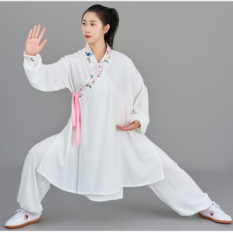Embroidery Tai Chi Fu Clothing Women Performance Suit