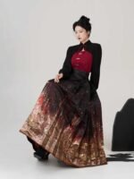Fashion Dress Women Black Modern Hanfu - Image 4