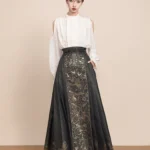 Fashion Hanfu Ming Dynasty Horse Face Skirt