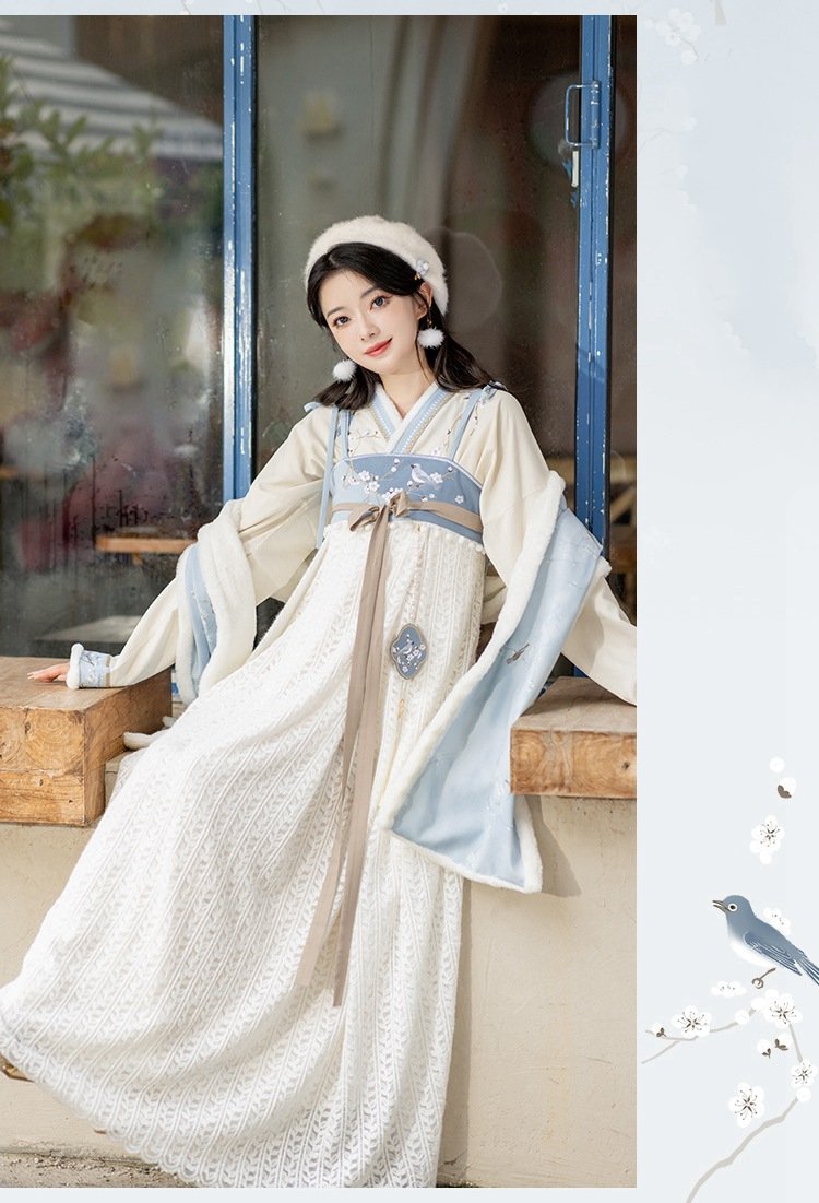 Fashion Hanfu White Women Hanfu Winter
