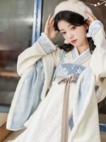 Fashion Hanfu White Women Hanfu Winter - Image 3