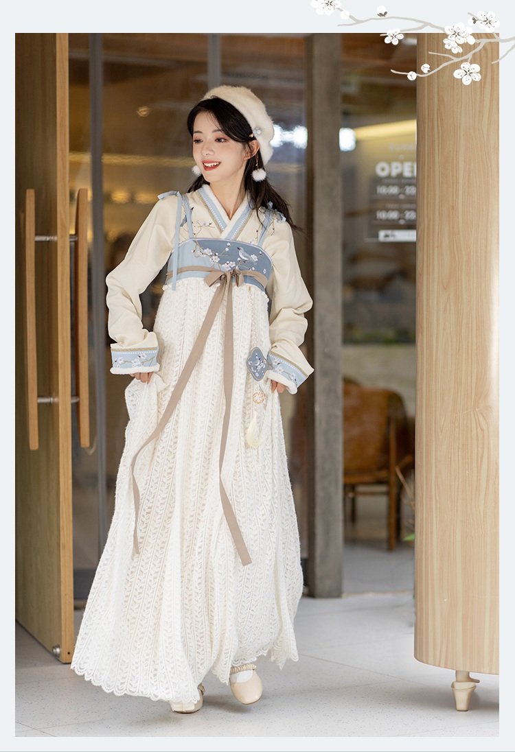 Fashion Hanfu White Women Hanfu Winter