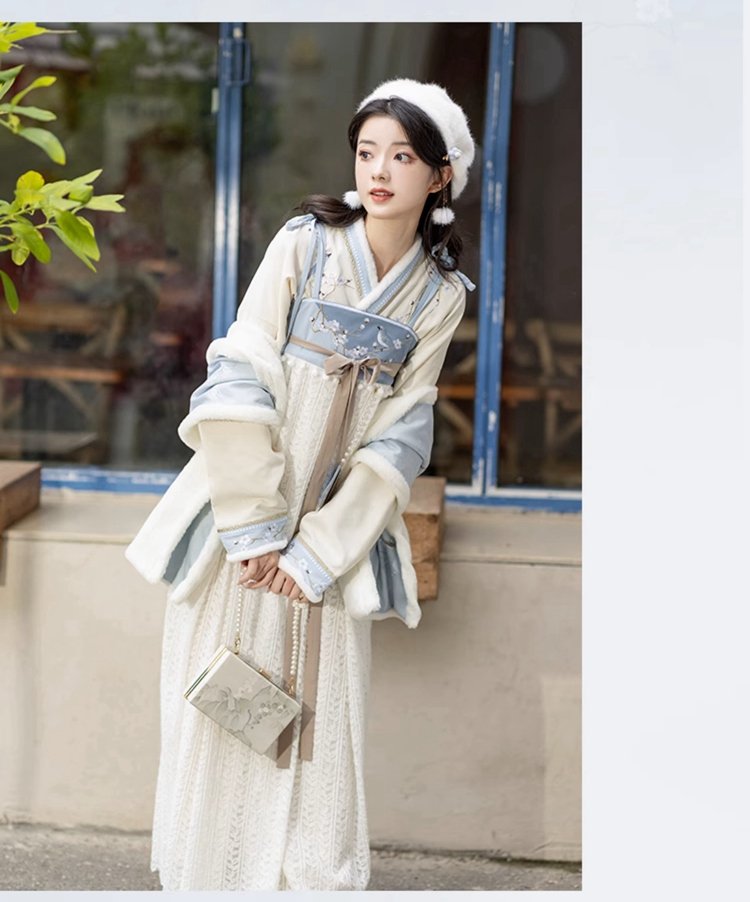 Fashion Hanfu White Women Hanfu Winter