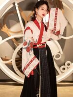 Chinese Traditional Clothing Jin Dynasty Hanfu 2 Colors - Image 4