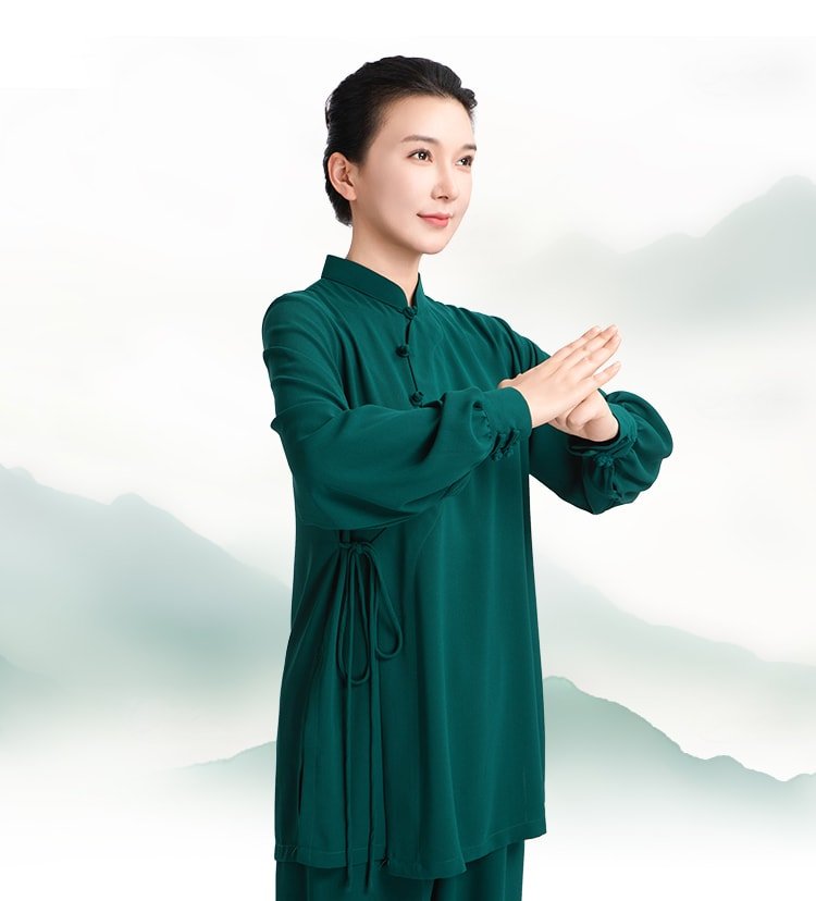 Kung Fu Practice Clothing Long Tai Chi Outfit