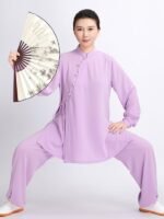 Kung Fu Practice Clothing Long Tai Chi Outfit - Image 3