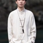 Men Linen Shirt Chinese Style Tang Suit Top