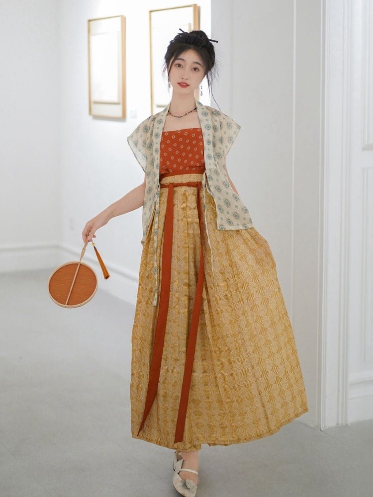 Modern Printed Hanfu Daily Hanfu Dress
