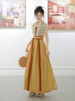 Modern Printed Hanfu Daily Hanfu Dress - Image 3