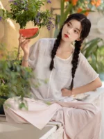Summer Chinese Casual Dress Women