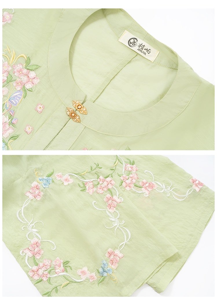Summer Hanfu Elegant Embroidered Hanfu Set
