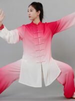 Tai Chi Outfit for Men Women Gradient Training Suit - Image 2