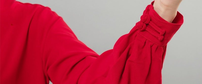 Tai Chi Training Suit Red Linen Martial Arts Uniform