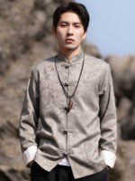 Tang Suit Chinese Style Loose Jacket Men - Image 3