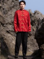 Tang Suit Chinese Style Loose Jacket Men - Image 4