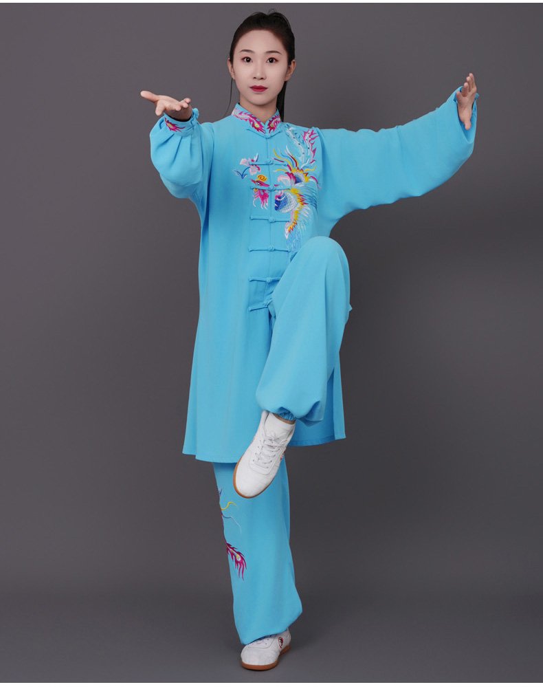 Traditional Kung Fu Uniform, Embroidered Tai Chi Suit
