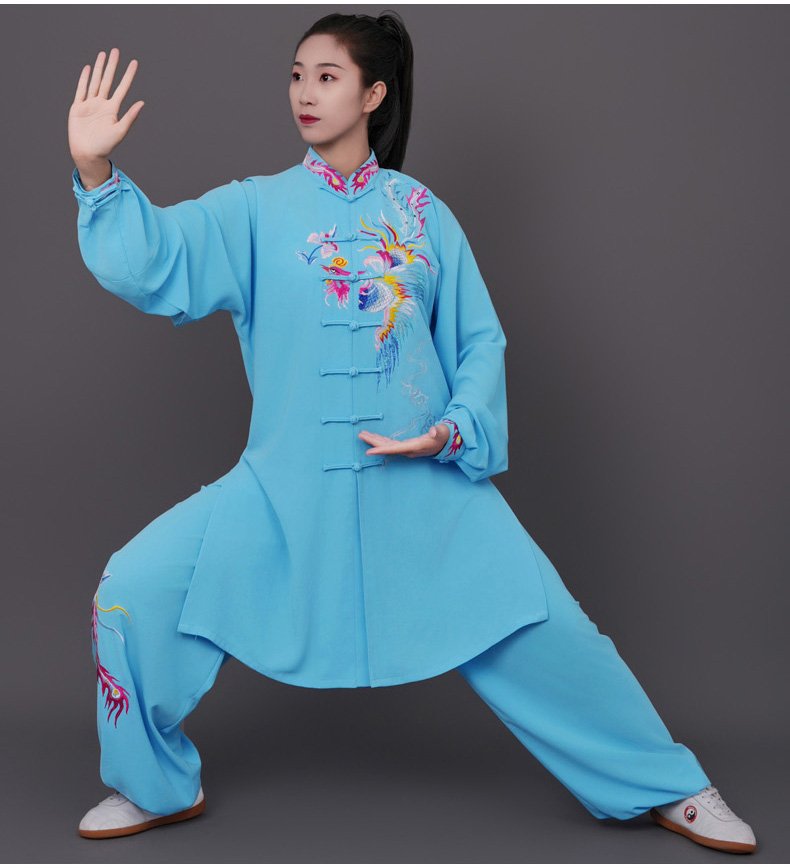 Traditional Kung Fu Uniform, Embroidered Tai Chi Suit